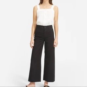 Everlane lightweight wide leg crop chino